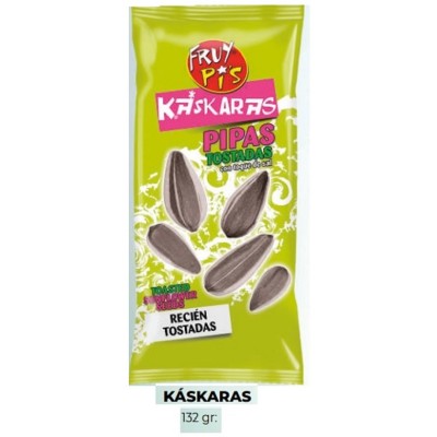 Pipas Kaskaras con sal 10 bolsas de 132 grs