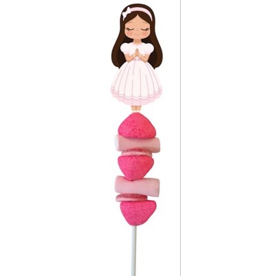 brochetas de gominola COMUNION NIÑA 30uds.x45 gr.