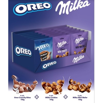 Lote Milka Munching 18 uds de 110 grs