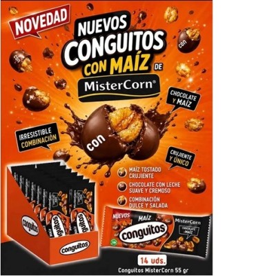 Conguitos MR. CORN bolsa 14 uds de 55 grs