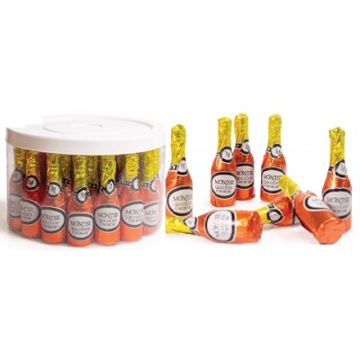 BOTELLAS CHOCOLATE MONTSE caja 34 uds de 18 grs