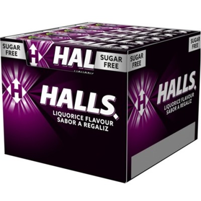 HALLS REGALIZ S/azucar estuche 24 uds.