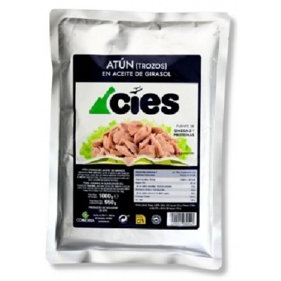ATUN EN TROZOS bolsa 950 grs. Escurrido