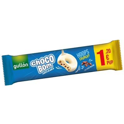 CHOCOBOM chocolate Blanco GULLON 18 uds