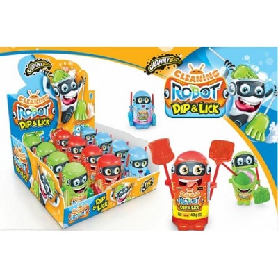 ROBOT DIP&LICK de Johny bee 12 uds de 40 grs