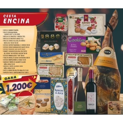 CESTA ENCINA NAVIDAD