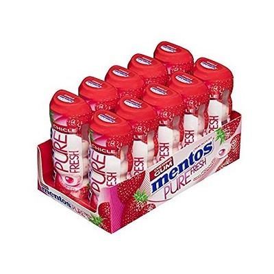 Chicles MENTOS FRESA 10 uds