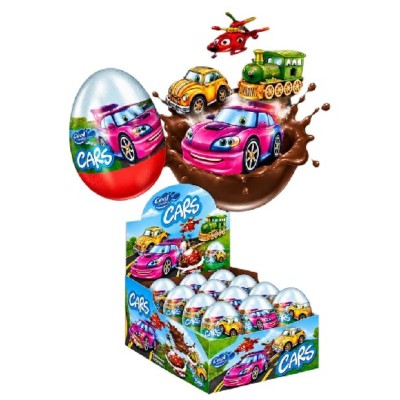HUEVOS choco CARS caja de 24 uds.