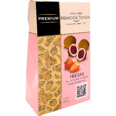 Fresas DELICATESSEN Al Cacao 100 gr. MARCOS TONDA