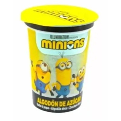 ALGODON AZUCAR MINIONS DULCE 12 uds de 30 grs