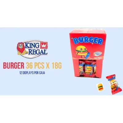 BURGUER King Regal de 10 grs. caja de 36 uds.