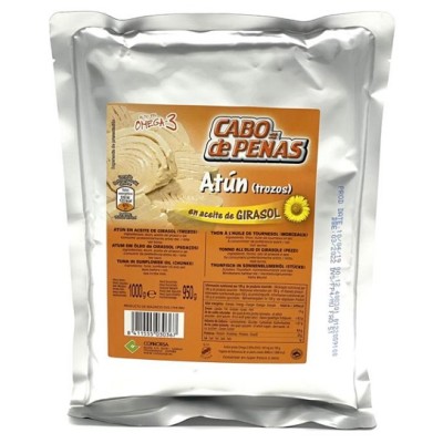 ATUN EN TROZOS bolsa 950 grs. Escurrido ATUN EN TROZOS bolsa 950 grs. Escurrido