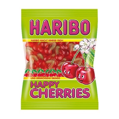 CEREZAS BRILLO bolsa 100 grs. caja 18 und.HARIBO CEREZAS BRILLO bolsa 100 grs. caja 18 und.HARIBO