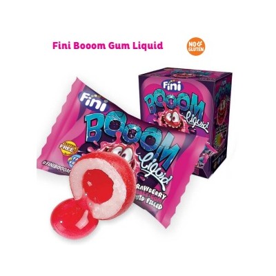 Caramelos rellenos de fresa FINIBOOM Liquido 200 uds FINI Caramelos rellenos de fresa FINIBOOM Liquido 200 uds FINI