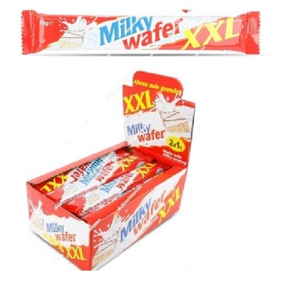 CHOCO WAFER BLANCO XXL 24 uds de 70 grs CHOCO WAFER BLANCO XXL 24 uds de 70 grs