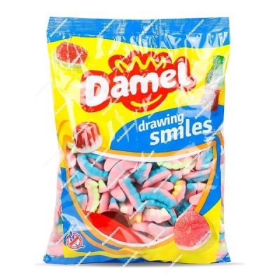 Gominolas DENTADURAS FOAM DAMEL bolsa de 250 uds