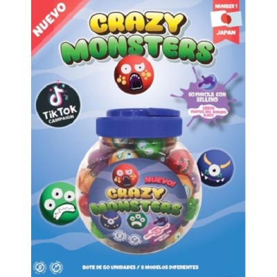 CRAZY MONSTER Gummy tarro de 60 uds CRAZY MONSTER Gummy tarro de 60 uds