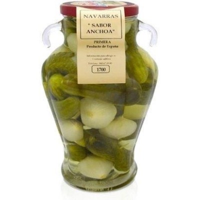 Encurtidos JARRA NAVARRAS sabor anchoa 830 grs Encurtidos JARRA NAVARRAS sabor anchoa 830 grs