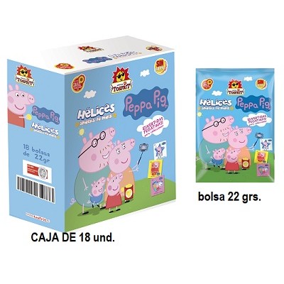 HELICES PEPPA PIG TOSFRIT 22 grs HELICES PEPPA PIG TOSFRIT 22 grs