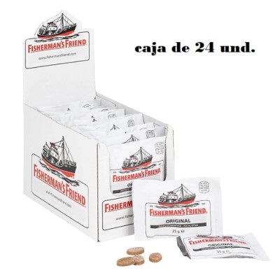 Caramelos FISHERMAN ORIGINAL caja de 24 uds x 25 grs