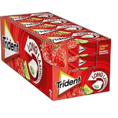 CHICLES MAX SPLASH FRESA trident 16 uds CHICLES MAX SPLASH FRESA trident 16 uds