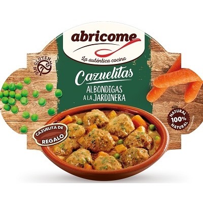 CAZUELA ALBONDIGAS JARDINERA 8x415grs ABRICOME CAZUELA ALBONDIGAS JARDINERA 8x415grs ABRICOME
