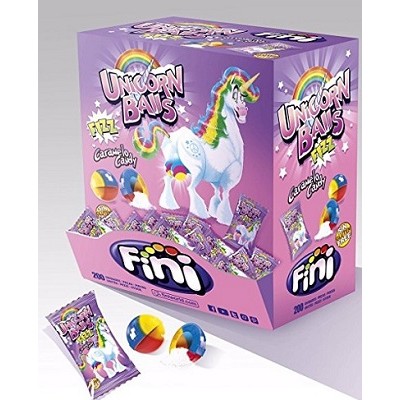 Chicles envueltos FINI UNICORN balls 200 uds Chicles envueltos FINI UNICORN balls 200 uds