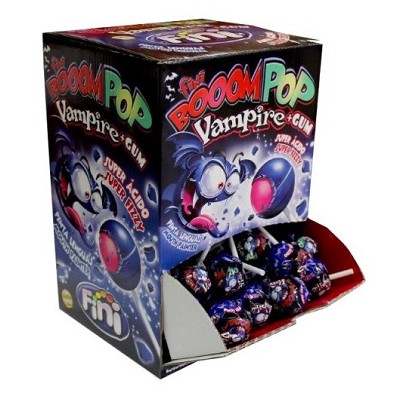 Chupa de caramelo con chicle FINIPOP VAMPIRE 100 uds