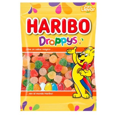DROPYS surtidos bolsa 100gr caja de 18 und HARIBO DROPYS surtidos bolsa 100gr caja de 18 und HARIBO
