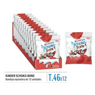 TIRA KINDER SCHOCOBONS 46gr.1x12 und TIRA KINDER SCHOCOBONS 46gr.1x12 und