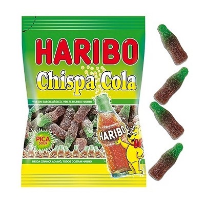 BOTELLAS COLA AZUCAR bolsa 100 grs. caja 18 und. HARIBO BOTELLAS COLA AZUCAR bolsa 100 grs. caja 18 und. HARIBO