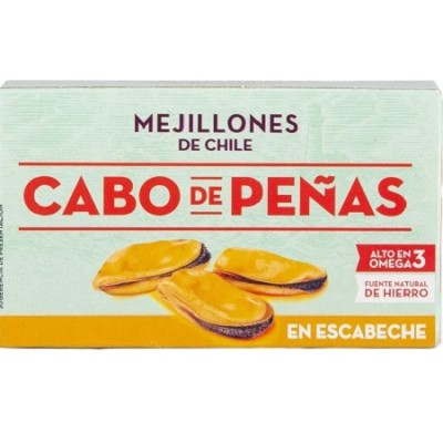 Mejillones Escabeche chili 85 grs CABO DE PEÑAS Mejillones Escabeche chili 85 grs CABO DE PEÑAS