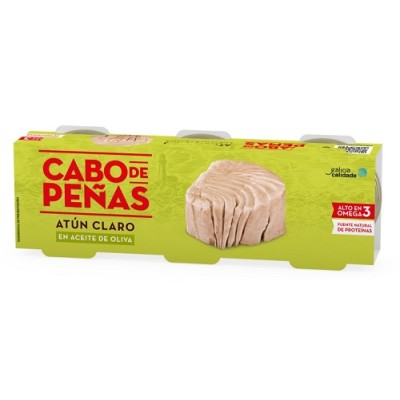 Atun Claro en Aceite de Oliva 3 latas CABO DE PEÑAS Atun Claro en Aceite de Oliva 3 latas CABO DE PEÑAS