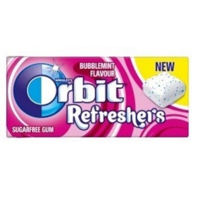 ORBIT REFRESHER'S bubblemint, 1x16 und. ORBIT REFRESHER'S bubblemint, 1x16 und.