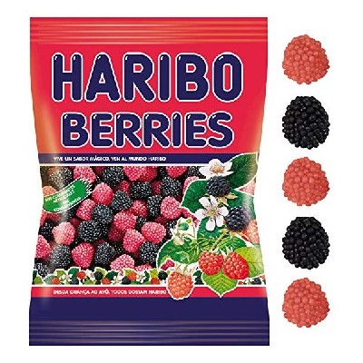 MORAS BERRIS bolsa 100 grs. caja 18 und.HARIBO MORAS BERRIS bolsa 100 grs. caja 18 und.HARIBO