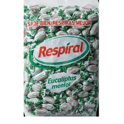 CARAMELOS RESPIRAL EUCALIPTUS MENTOL 1 kg CARAMELOS RESPIRAL EUCALIPTUS MENTOL 1 kg