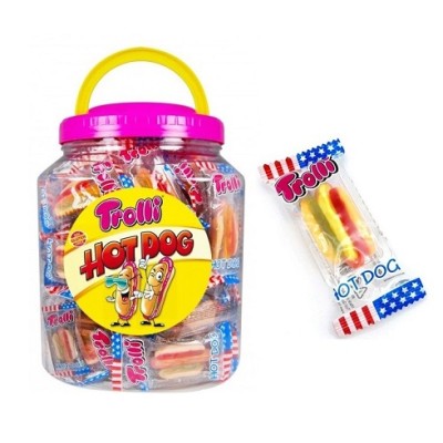 HOT DOG TROLLI Tarro 60 uds. HOT DOG TROLLI Tarro 60 uds.