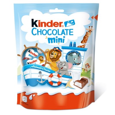 KINDER CHOCOLATE MINI 120 grs bolsa de 19 piezas KINDER CHOCOLATE MINI 120 grs bolsa de 19 piezas