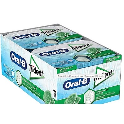 CHICLES TRIDENT ORAL-B Hierbabuena 12 uds CHICLES TRIDENT ORAL-B Hierbabuena 12 uds