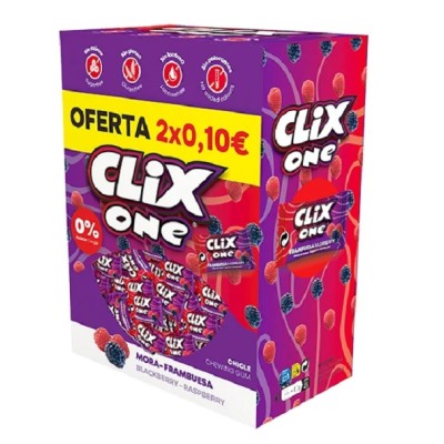 CHICLE CLIX DE MORA 150 uds.
