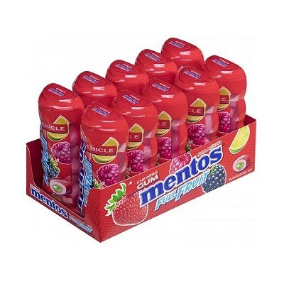 Caramelos Chicle MENTOS Fruta Silvestre 10 uds