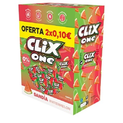 CHICLE CLIX SANDIA 150 uds.