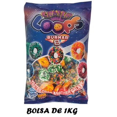 AROS Acidos Surtidos CRATER LOOPS bolsa de 1kg