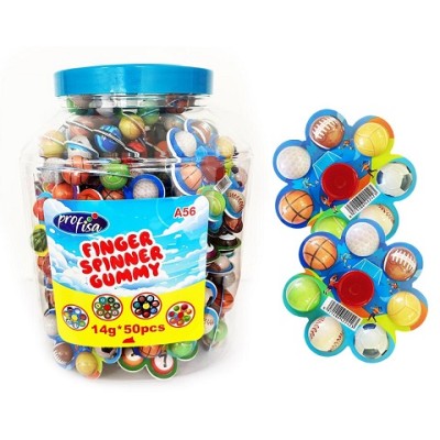 FINGER SPINNER GUMMY 50 unds.