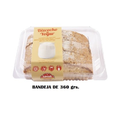 Bizcocho de YOGUR Bandeja de 360 grs.