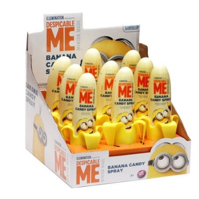 BANANA Candy Spray MINION estuche de 12 uds.