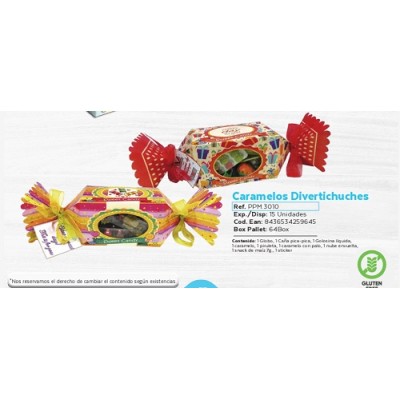 CARAMELO PARA FIESTAS relleno 80 grs.