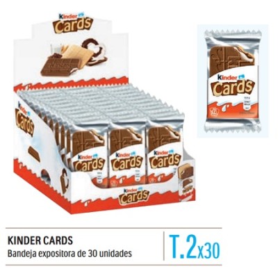 KINDER CARDS 30 uds x 25 grs