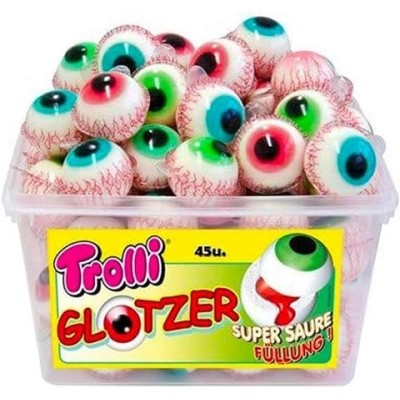TROLLI OJOS RELLENOS caja de 45 piezas