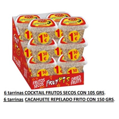 TARRINA Frutos Secos FRUYPIS caja de 12 uds